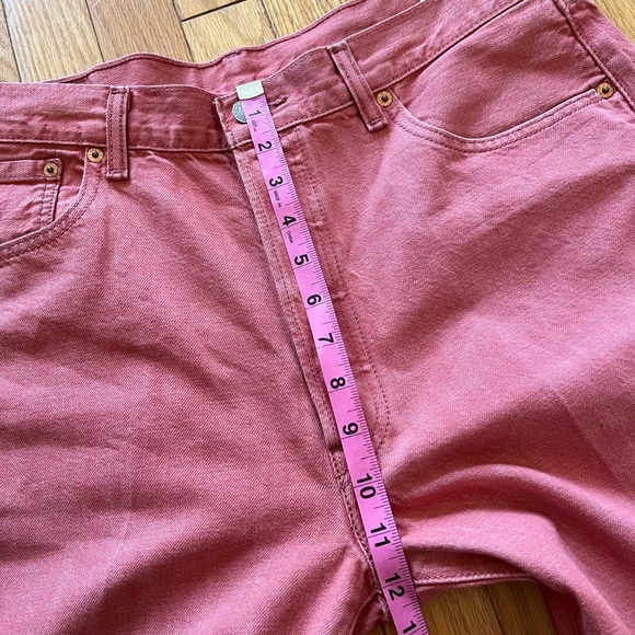 Levi’s 501 White Oak Cone Denim Jeans Red Light Wash Button Fly Classic Colorful - Picture 10 of 14